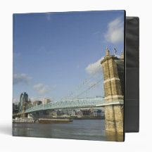 USA, Ohio, Cincinnati: Roebling Suspension 2 Binder
