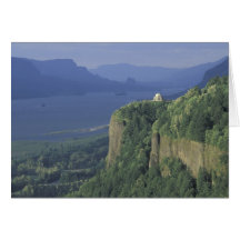 USA, Oregon, Columbia River Gorge NSA. View of Greeting Cards