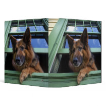 USA, Oregon, Portland. Griff the long-hair 3 Ring Binder