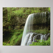 USA, Oregon, Silver Falls State Park. Lower Poster