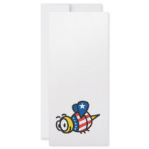 usa patriotic bee rack card
