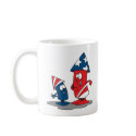 USA Patriotic Cute Fireworks mugs