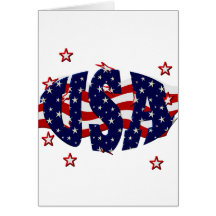 USA-Patriotic Greeting Card