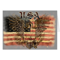 USA Patriotic Greeting Card cards
