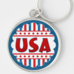 USA Patriotic Keychain
