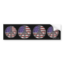 USA Peace Bumper Sticker bumper stickers by Method77 USA Peace Bumper Sticker bumper stickers