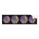 USA Peace Bumper Sticker