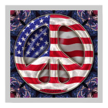 USA Peace Flag Art posters by Curious_Dreams USA Peace Flag Art posters