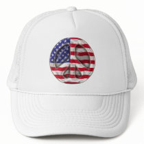USA Peace Flag hats