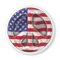 USA Peace Flag magnets
