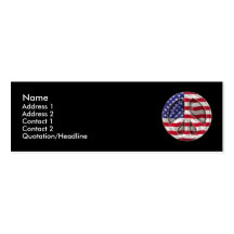 USA Peace Flag Profile Card Business Card Templates