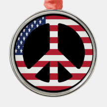 usa peace ornament