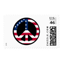 USA Peace Symbol Designs & Products! postage