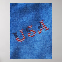 USA -POSTER-DENIM