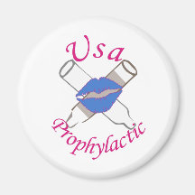 Usa Prophylactic Fridge Magnet
