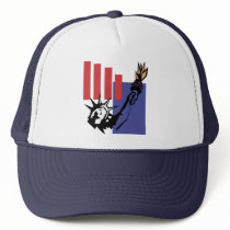 USA-Red Blue Statue of Liberty hats