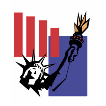 USA-Red Blue Statue of Liberty t-shirts