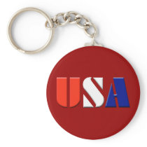 USA - (red) Key Chains