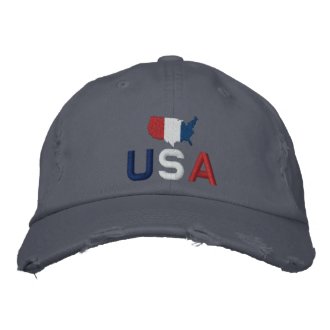 USA Red White and Blue Baseball Cap