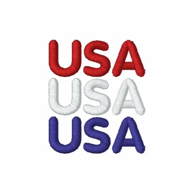 USA Red, White, and Blue Hoodie by AuntBetsy