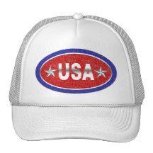 USA Red White and Blue Trucker Hat