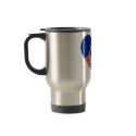 USA - Red White & Blue Stars & Stripes Travel mugs by JuJuGarden USA - Red White & Blue Stars & Stripes Travel mugs