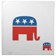 usa republicans party elephant united states printed napkin 
