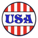 USA Retro Style Sticker