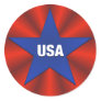 USA Ribbon Bunting Star Sticker