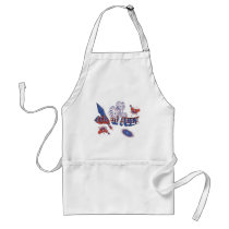 USA-Rocket 4th of July aprons