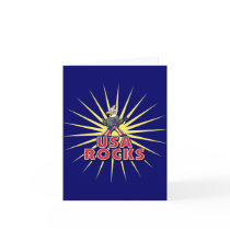 USA Rocks Eagle Card