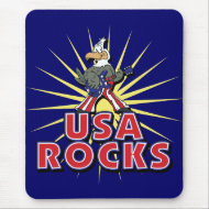 USA Rocks Eagle mousepad