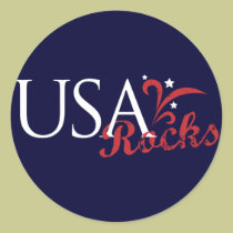 USA Rocks Sticker