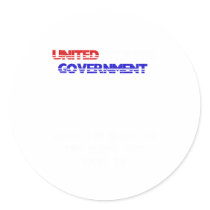 USA. Ruling the world so the people don't have to. Round Stickers
