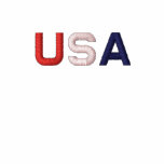 USA  RWB Embroidered Classic  Basic Ladies LST