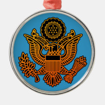USA Seal Christmas Tree Ornament