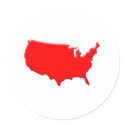 USA-shape-beds-A4 stickers by DejaVu_Images USA-shape-beds-A4 stickers