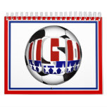 USA Soccer Ball Wall Calendar