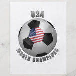 USA SOCCER CHAMPIONS FLYER DESIGN