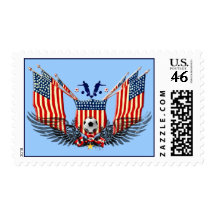 USA soccer fans Yanks futbol gifts Stamp