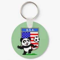 USA Soccer Panda keychains by cuteunion USA Soccer Panda keychains