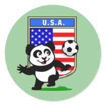 USA Soccer Panda stickers by cuteunion USA Soccer Panda stickers