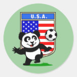 USA Soccer Panda Sticker