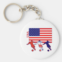 USA Soccer Players Keychains