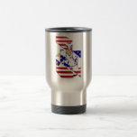 USA soccer players soccer ball header art design Coffee Mug