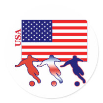USA Soccer Players stickers
