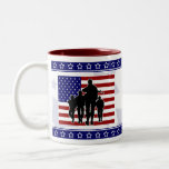 USA Soldiers Silhouette - Land of the Free Mug