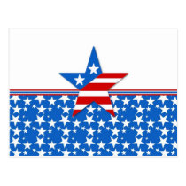 USA Star postcards