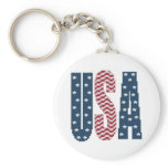 USA Stars and Stripes Keychain