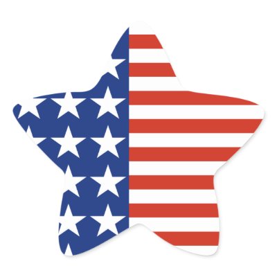 USA Stars And Stripes Star Flag Sticker by mariannegilliand